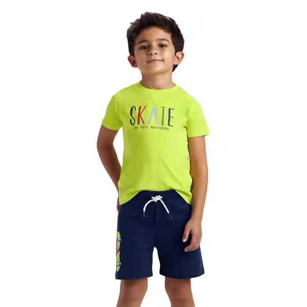 Customized Boutique Summer Cool Style Baby's Kid Cotton Clothing Sets Boy With Logo Printing Two Piece Short Set for Boys